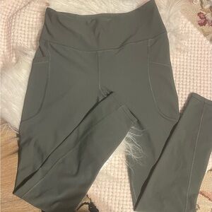 Old Navy Dark Olive High-Rise Active Leggings